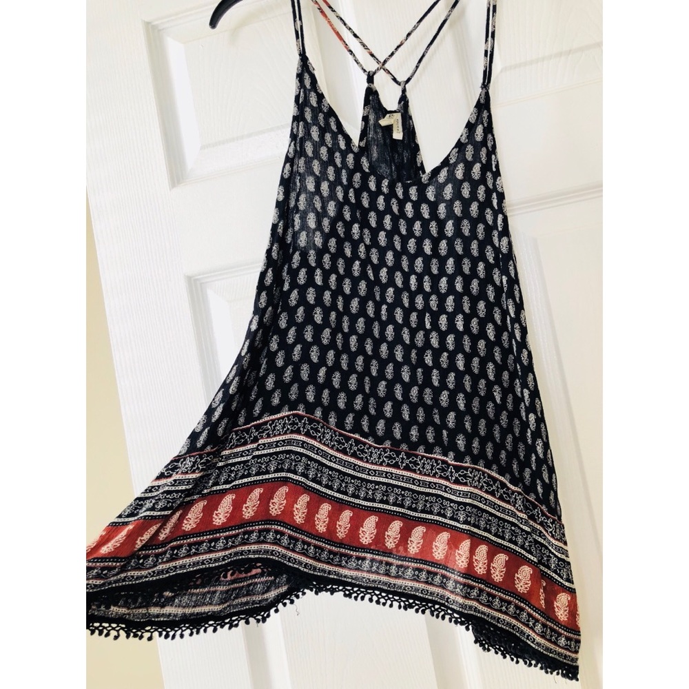 Black & White Print Tank Top